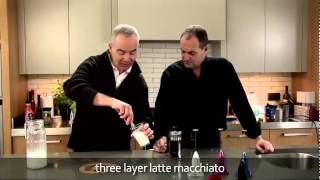 aerolatte  milk frother makes three layer caffè latte macchiato [upl. by Sauls989]