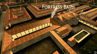 Animation of ancient Roman Fort in Caerleon Wales [upl. by Slavic784]