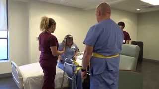 Physical Therapy Transfer Training  How To Transfer From Wheelchair To Bed [upl. by Primrosa]