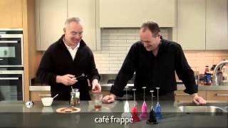 How to make a frappé coffee using an aerolatte milk frother [upl. by Eirrol]