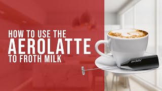 How To Use the AeroLatte To Froth Milk [upl. by Christabella]