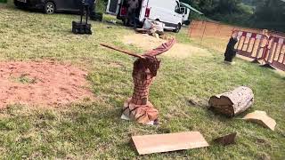 A fabulous range of wooden sculpture at Caerleon festival 2024 [upl. by Oknuj]