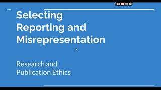 Selective Reporting and Misrepresentation of data Research and Publication ethics Phd coursework [upl. by Stultz]