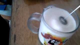 Aerolatte Review Frothing Cold Milk In Under 1 Minute [upl. by Alilad295]